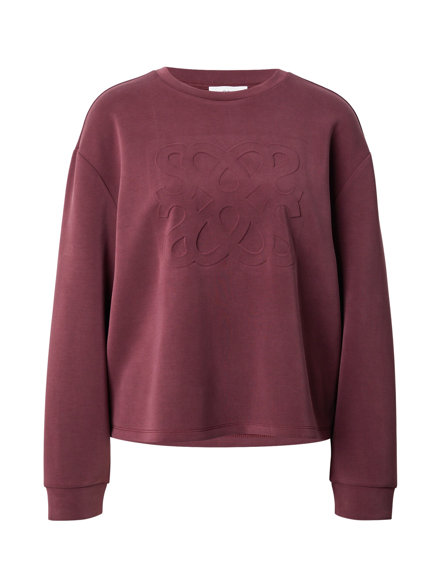 s.Oliver Bluză de molton  roșu bordeaux