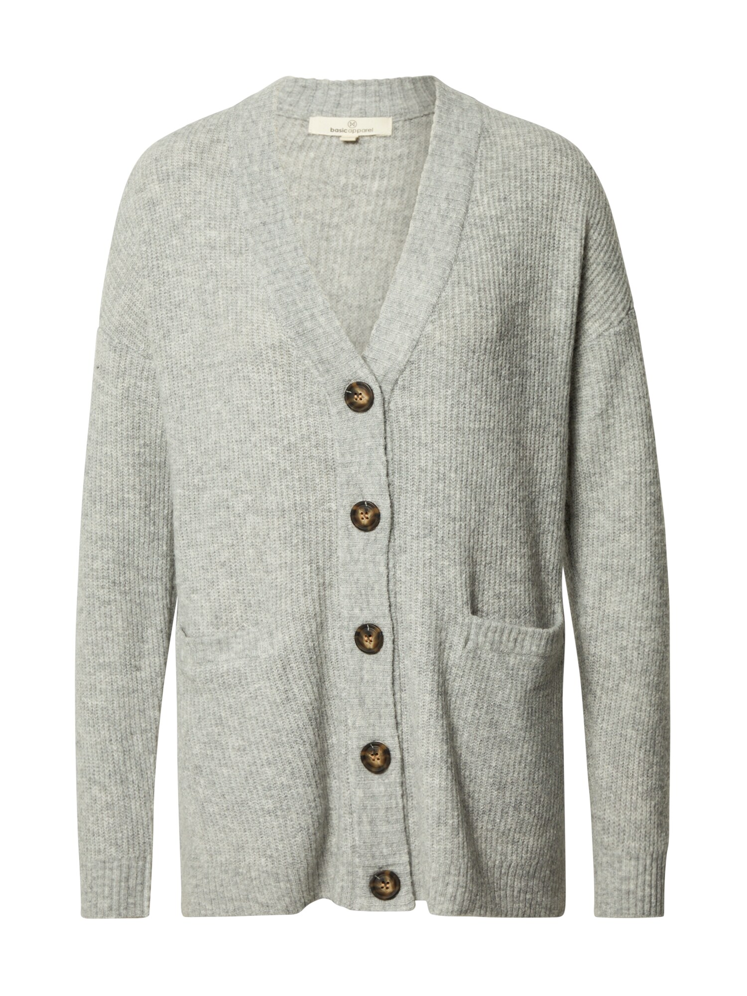 basic apparel Kardiganas 'Berit'  pilka