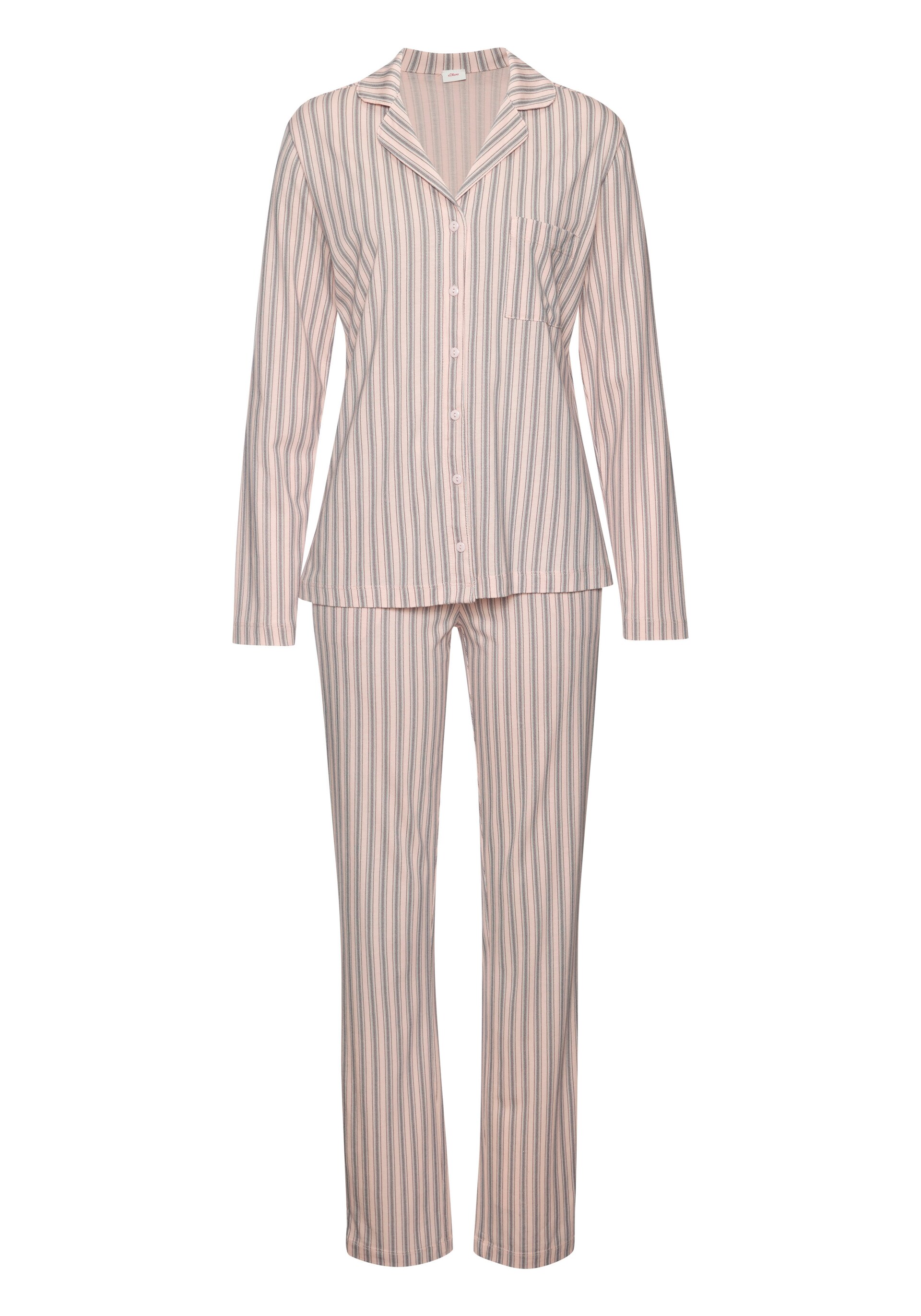 SOliver Pyjamas ecru / ljusblå dam