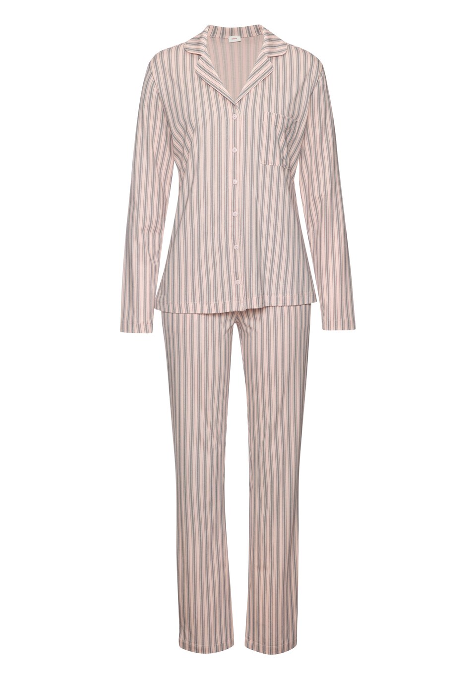 Pyjamas ecru / ljusblå