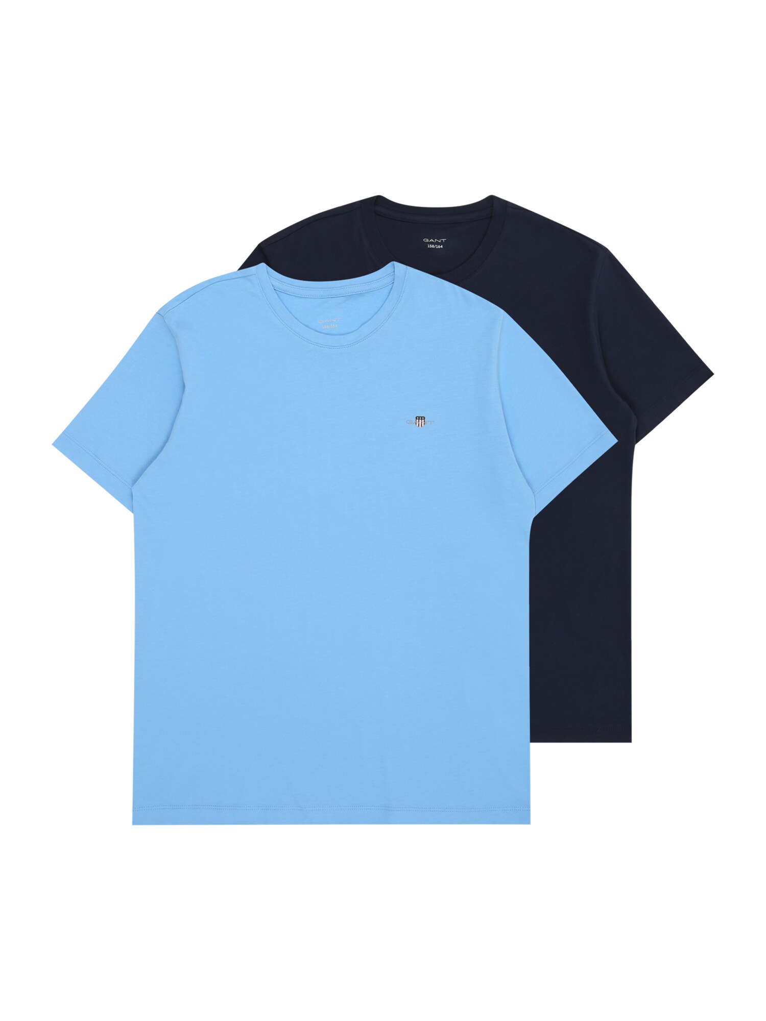 GANT Tricou  albastru deschis / albastru închis
