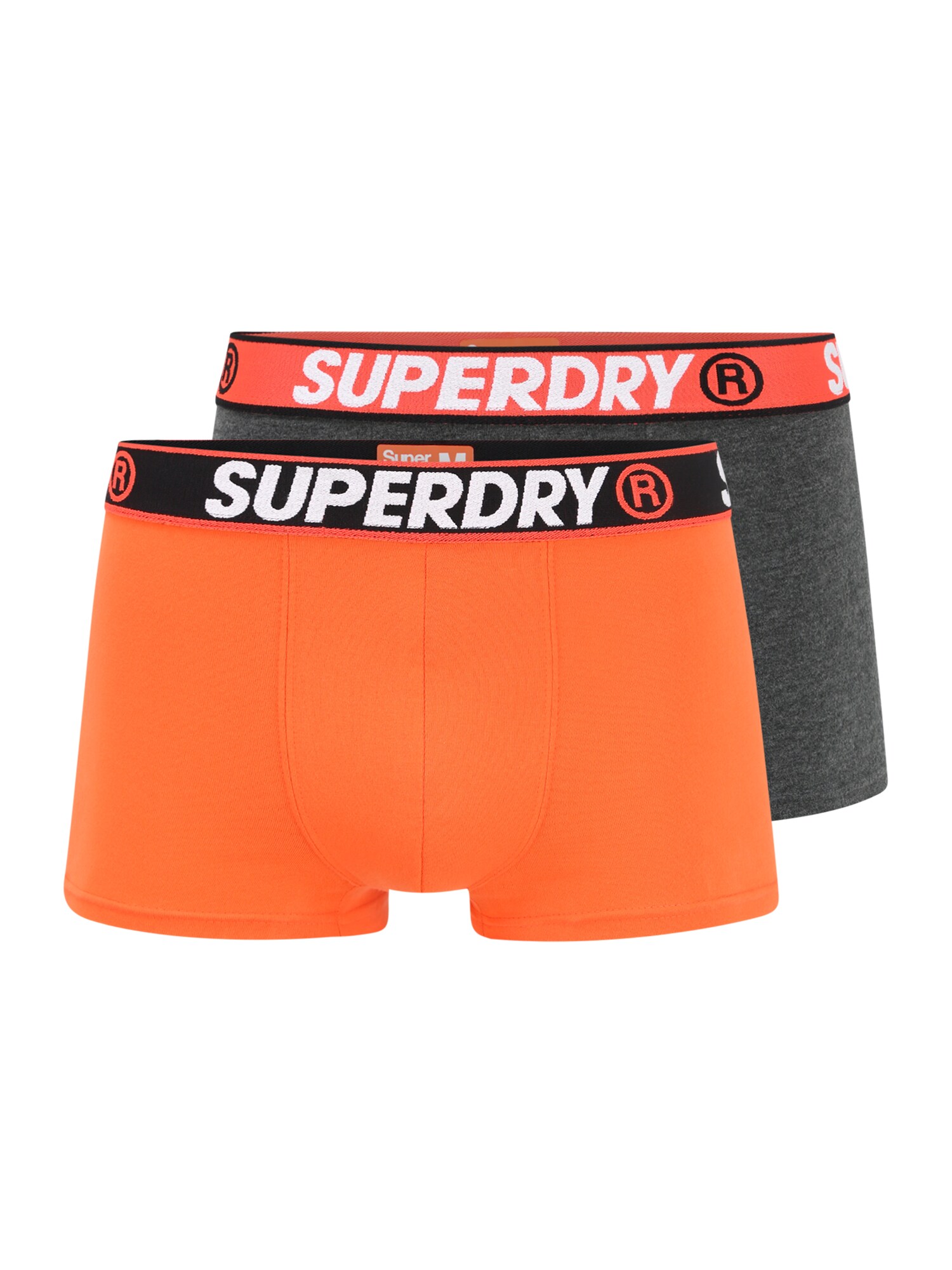 Superdry Boxer trumpikės  oranžinė / tamsiai pilka