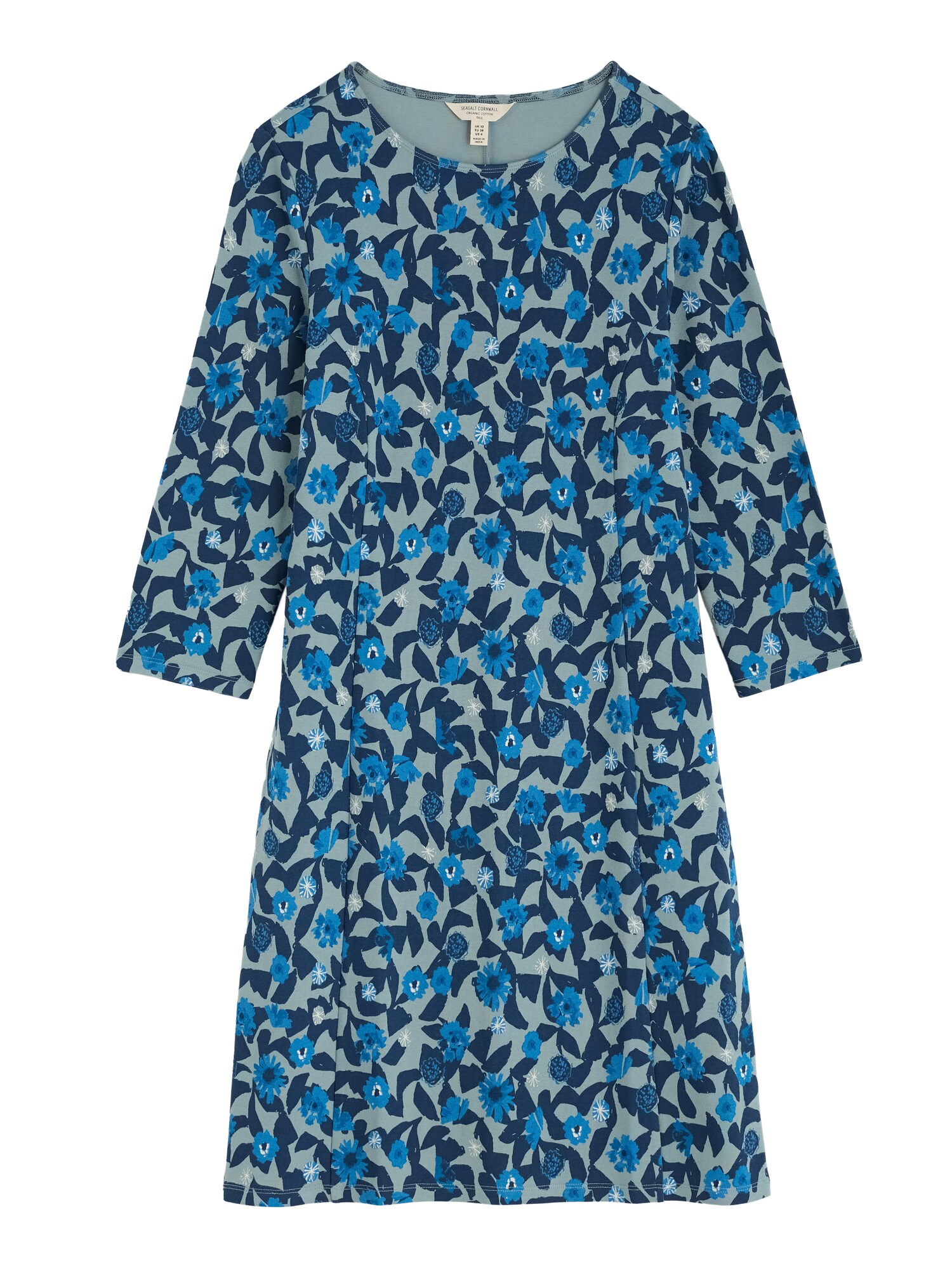 Seasalt Cornwall Vestido 'Cornish Oak' marino / azul ahumado / genciana / blanco