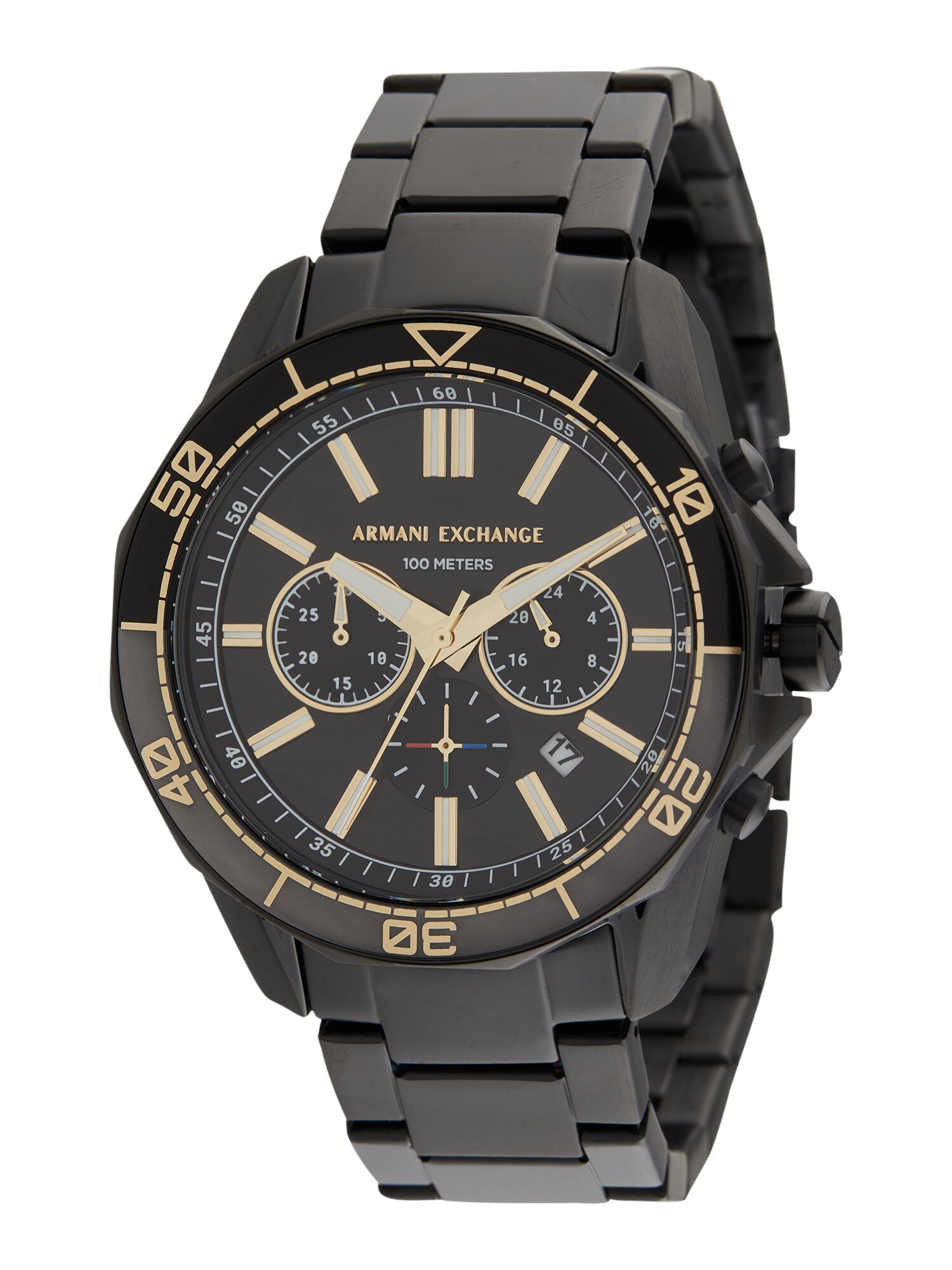 ARMANI EXCHANGE Ceas analogic  auriu / negru