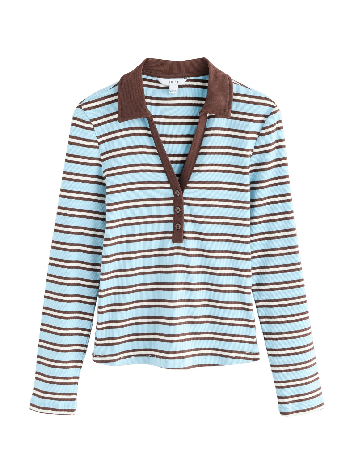 Next Tricou  albastru / maro