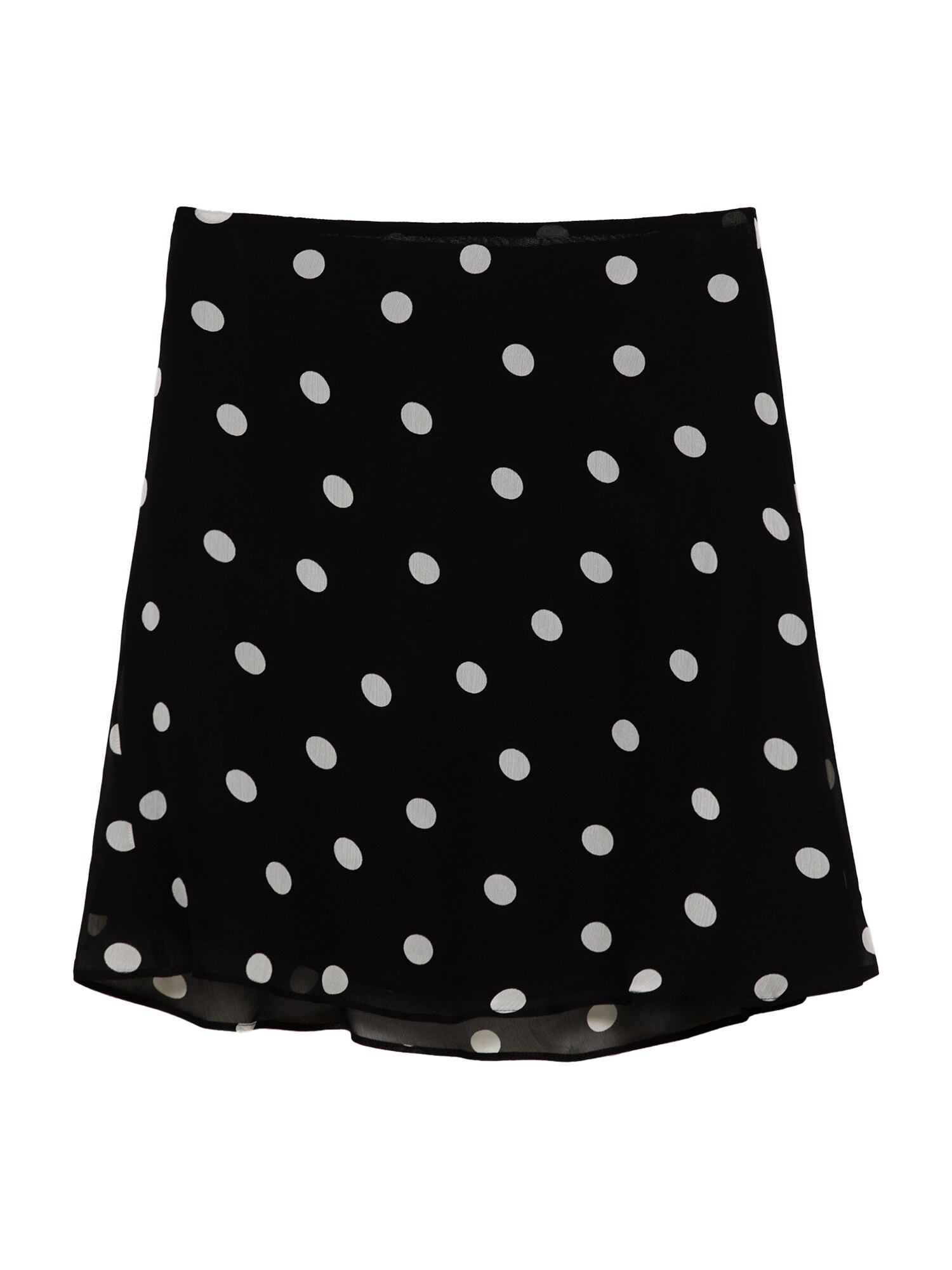 Pull&Bear Fustă  negru / alb