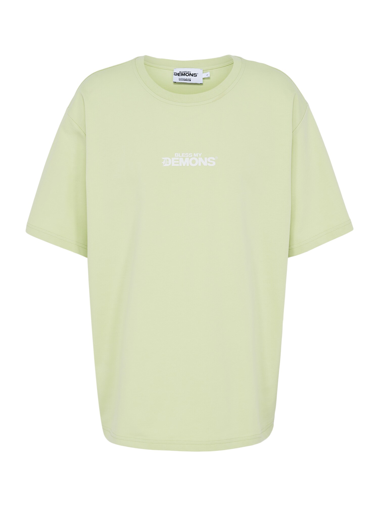 Bless my Demons exclusive for ABOUT YOU Tricou  verde pastel / alb