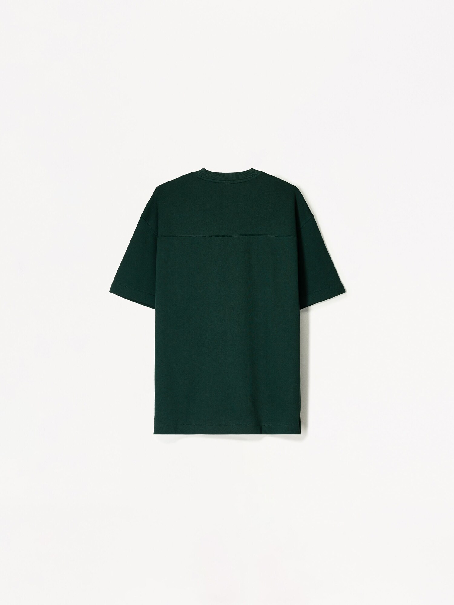 Bershka Tričko tmavozelená (obrázok 5)