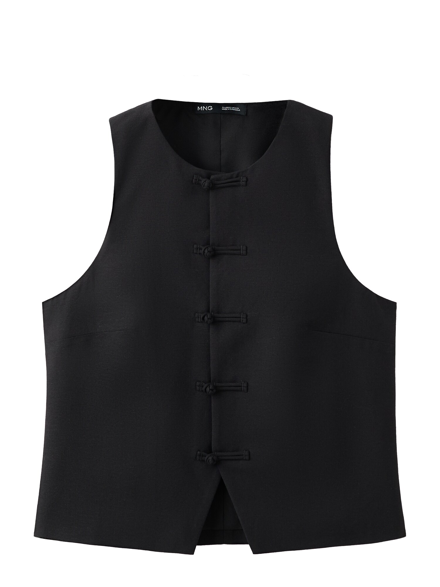 MANGO Vestă de costum 'Laguna'  negru
