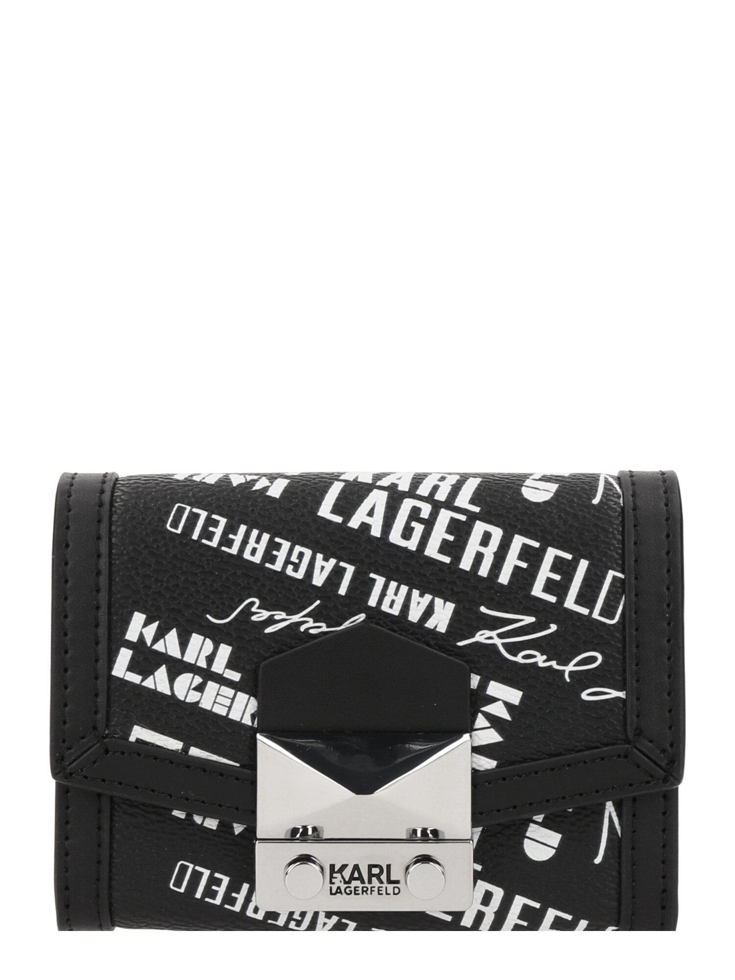 Karl Lagerfeld Portofel  negru / alb