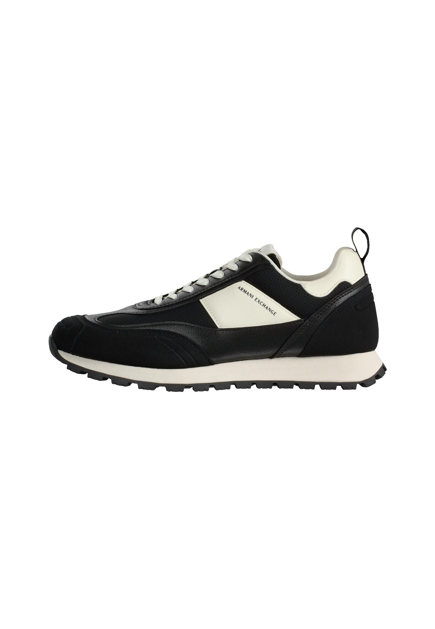 ARMANI EXCHANGE Sneaker low negru / alb natural