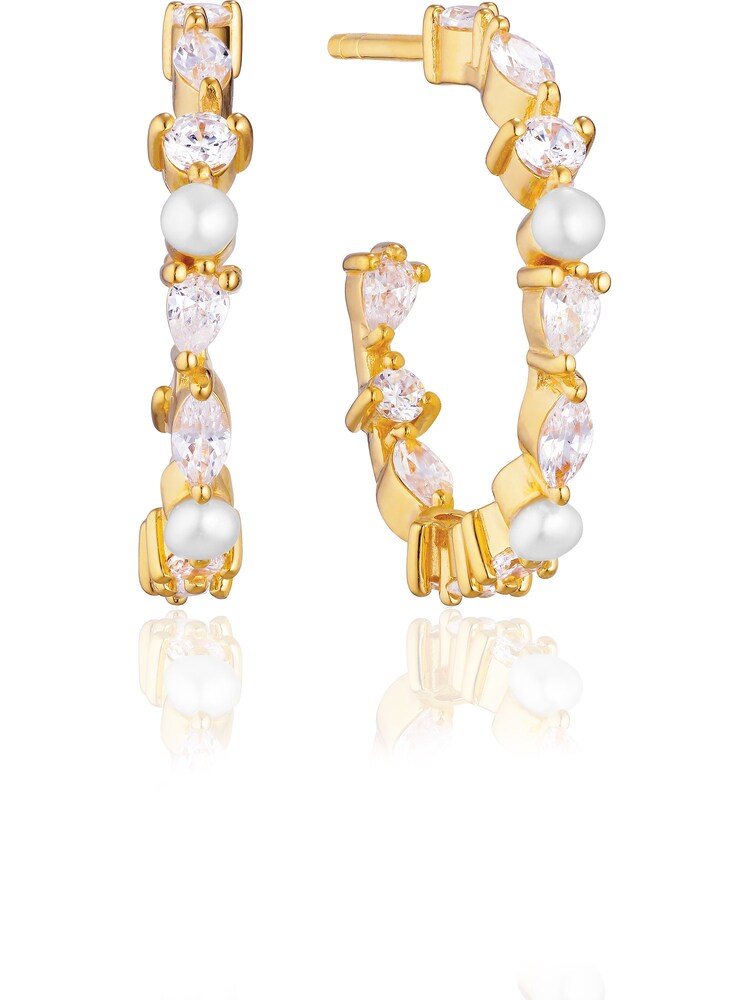 Sif Jakobs Ohrringe Damen Größe One Size gold / perlweiß