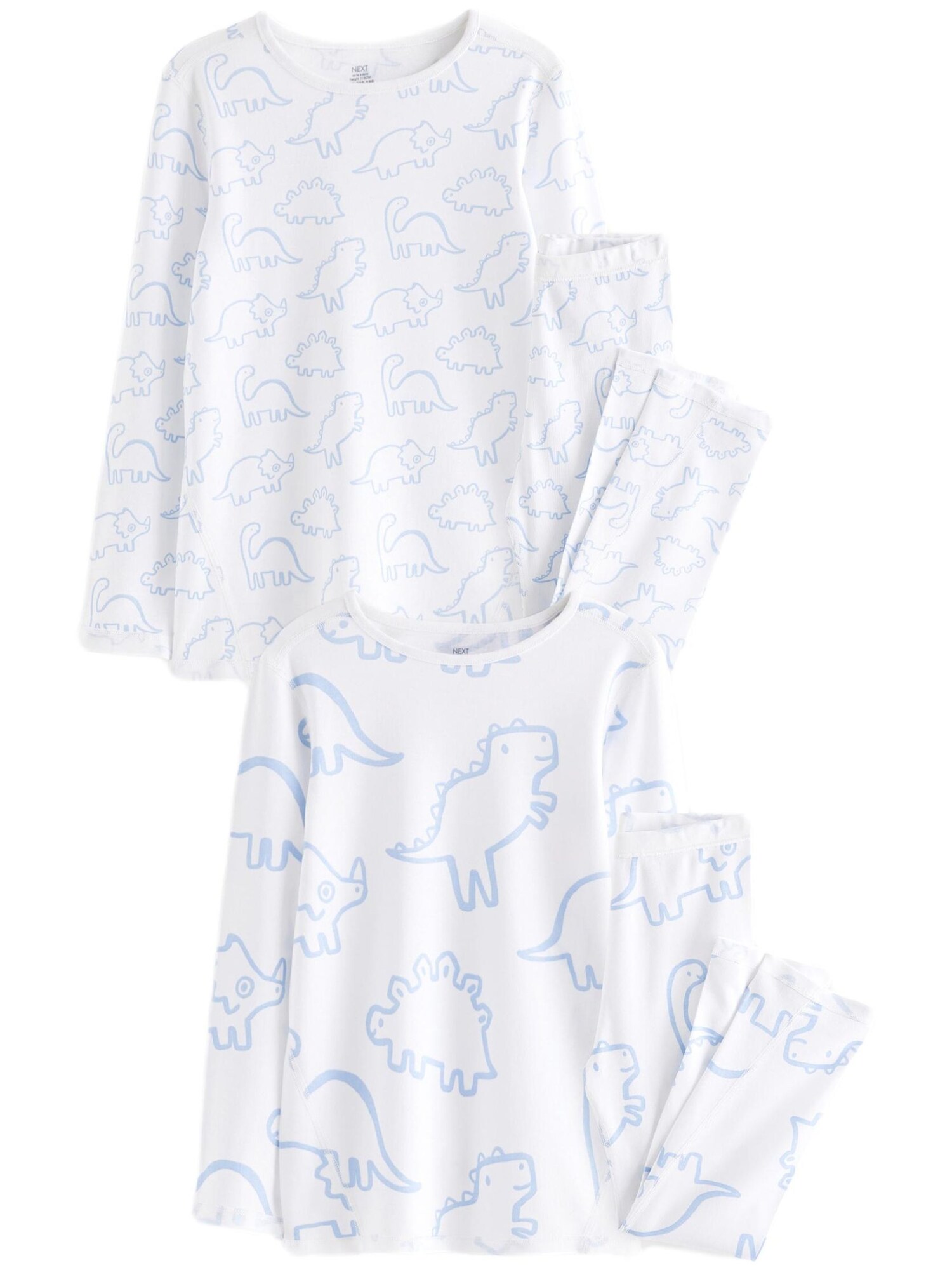 Next Pijamale  albastru / alb