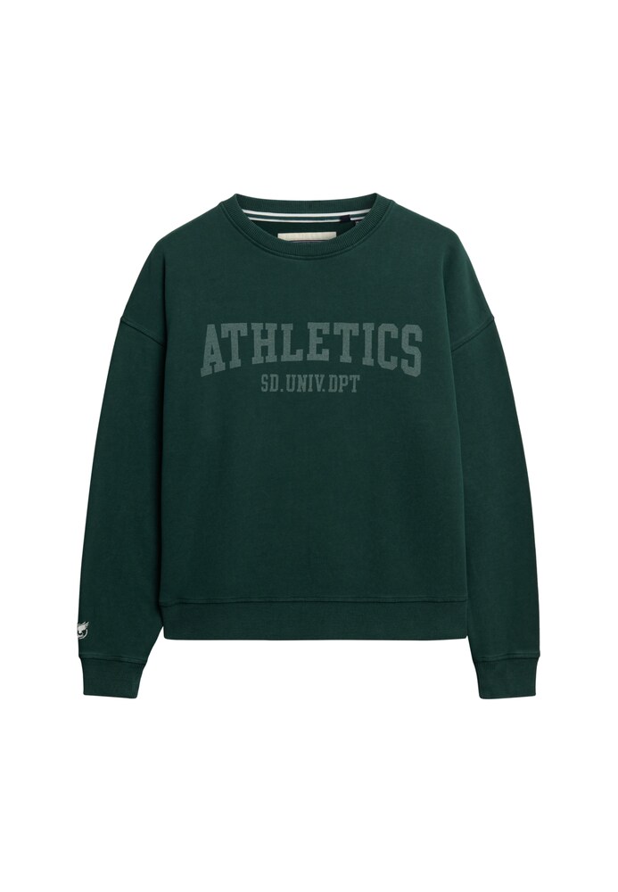 Superdry Sweatshirt Damen Größe M dunkelgrün / weiß