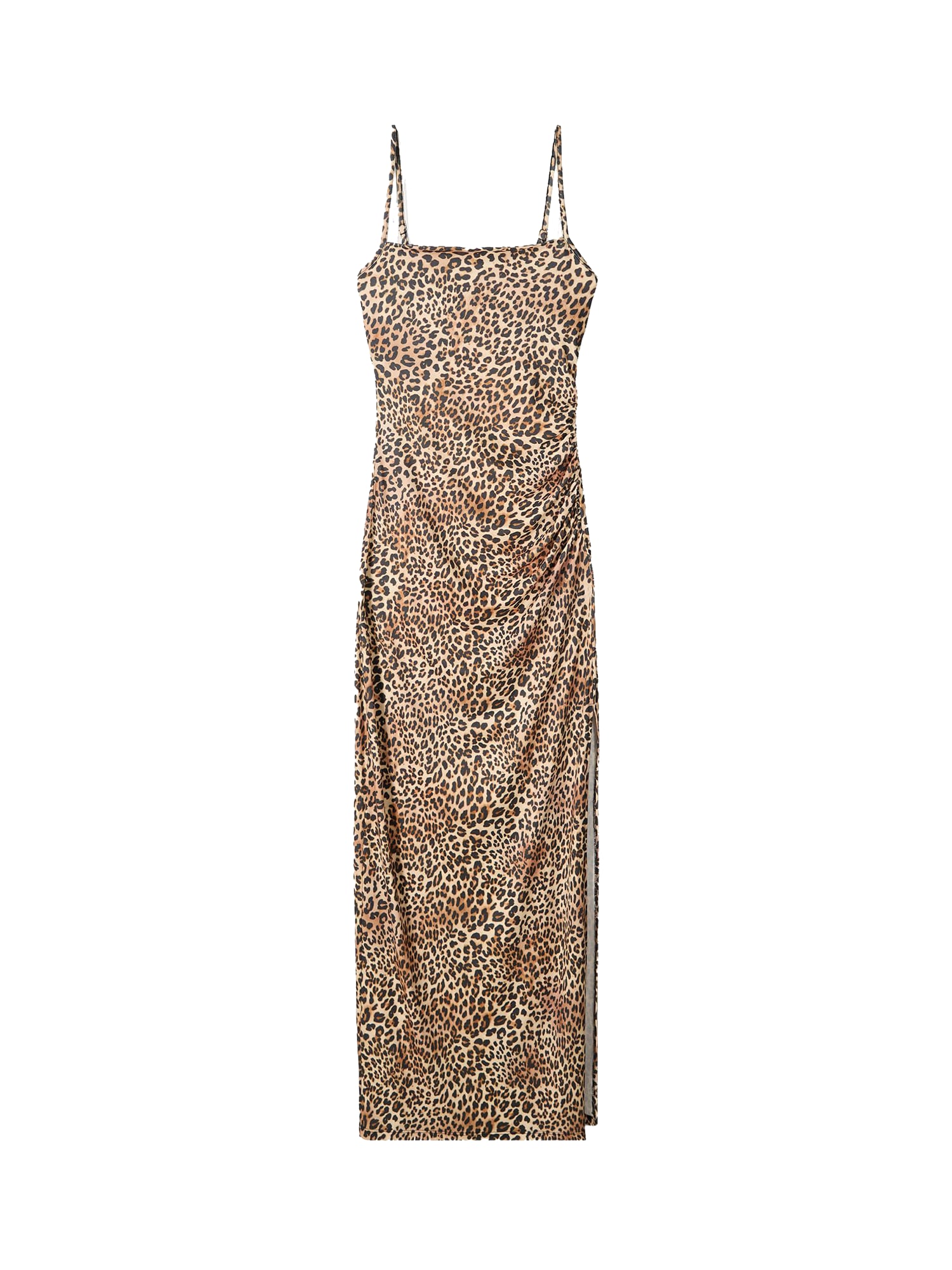 Bershka Rochie  nisipiu / maro cappuccino / negru