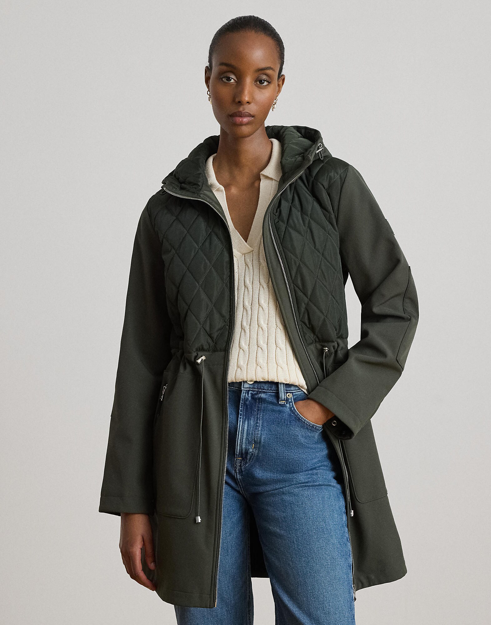 Lauren Ralph Lauren Chaqueta de entretiempo  verde oscuro – imagen 8