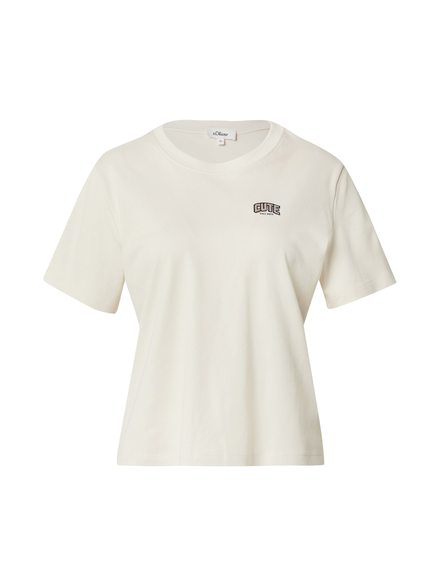 s.Oliver Tricou  bej deschis / negru