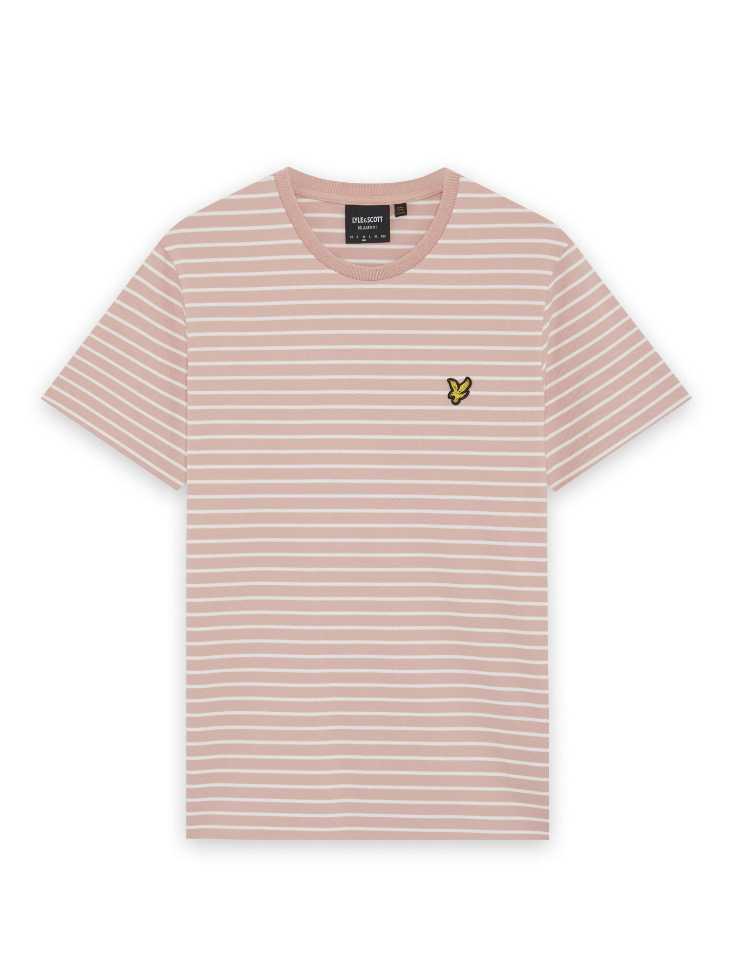 Lyle & Scott Shirt 'Breton' Poederroze / Wit