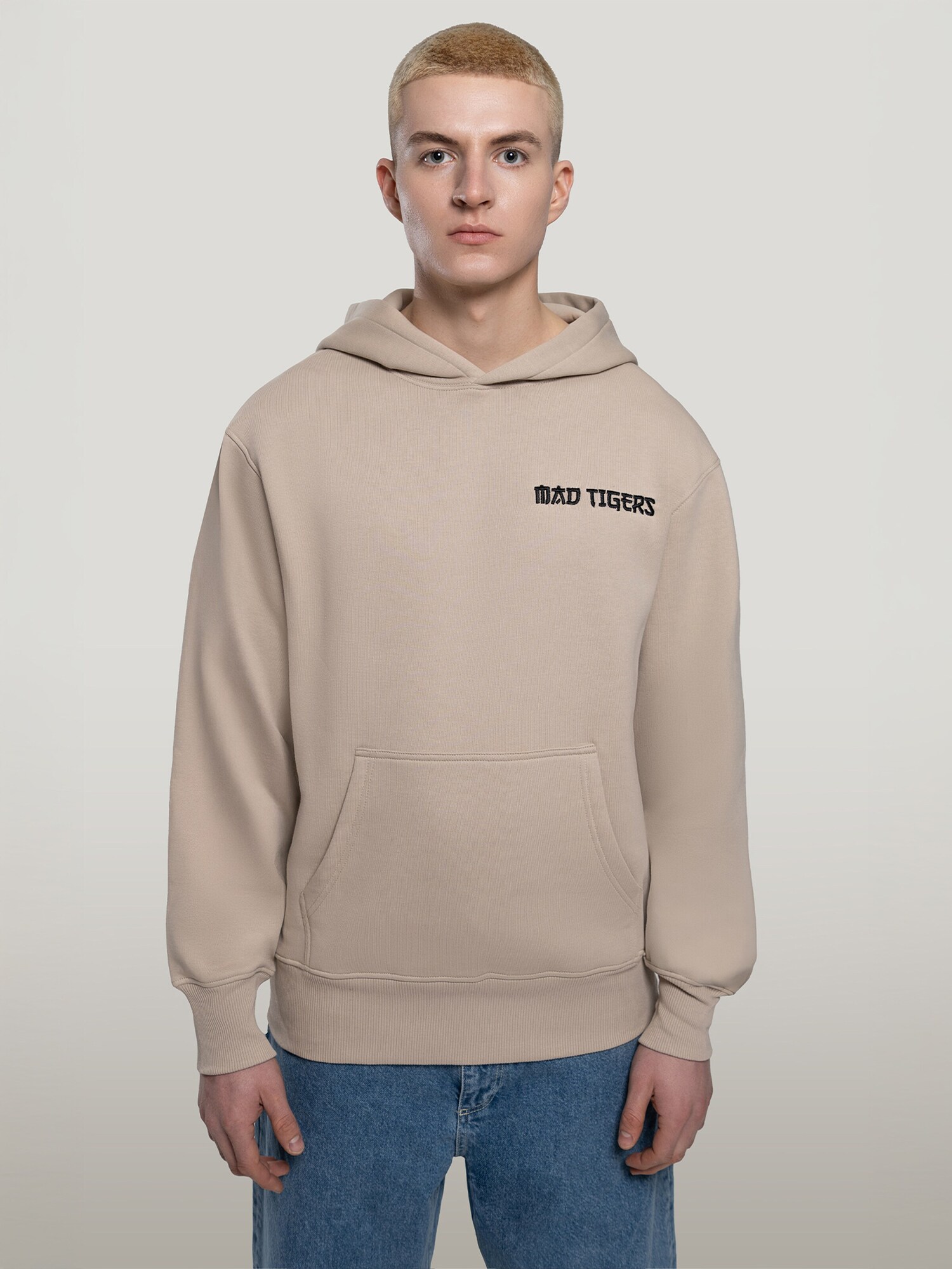 MAD TIGERS Felpa 'Creative Studios Hoodie-Beige'  beige