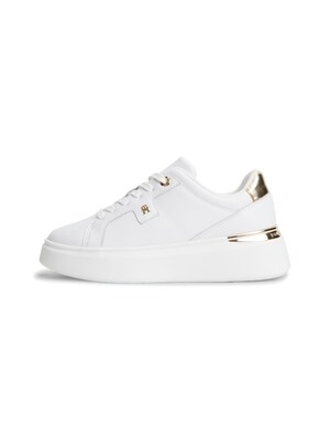TOMMY HILFIGER Zapatillas deportivas bajas 'CHIC'  oro / blanco