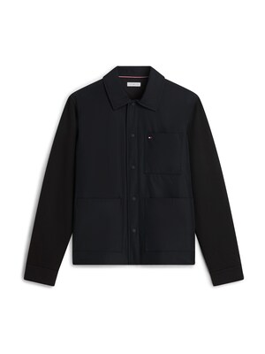 TOMMY HILFIGER Chaqueta de entretiempo 'Intechno Snap Button Chore'  negro