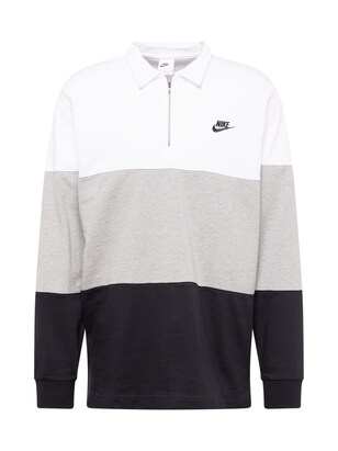 Nike Sportswear Shirt Grijs gemêleerd / Zwart / Wit