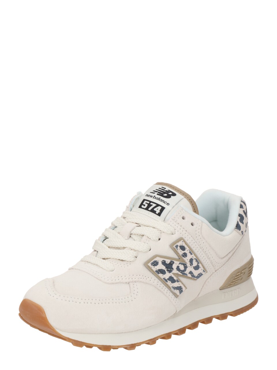 Låg sneaker mörkbeige / svart