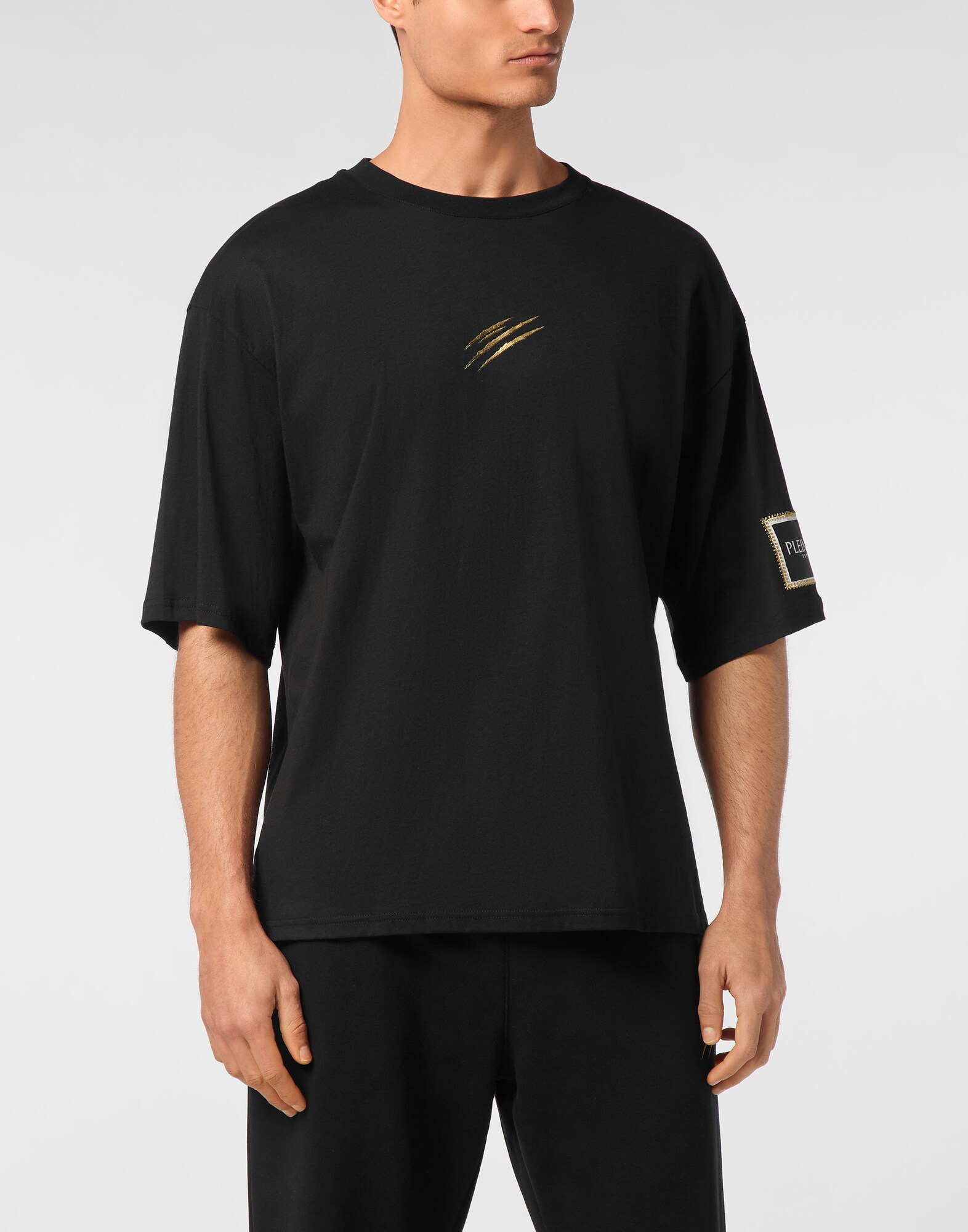 Plein Sport Camiseta oro / negro / blanco – imagen 2