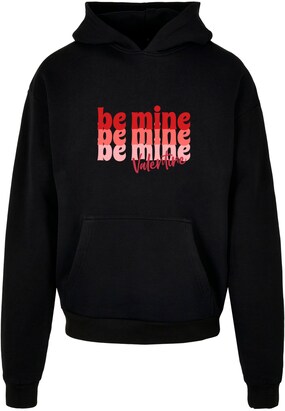 Merchcode Sweatshirt ‘Valentines Day – Be Mine’ Rood / Lichtrood / Zwart