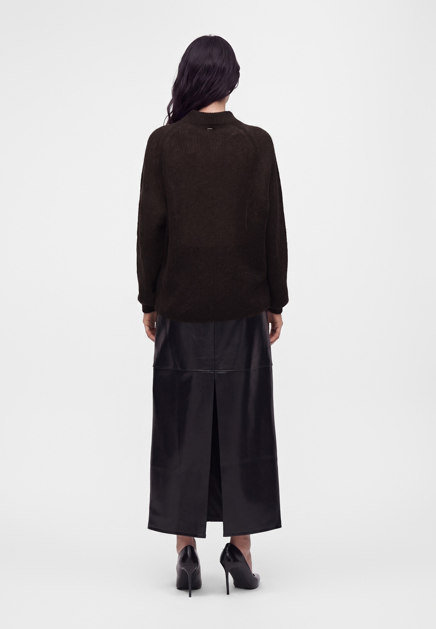 BOSS Jersey 'Fewena' marrón oscuro – imagen 3