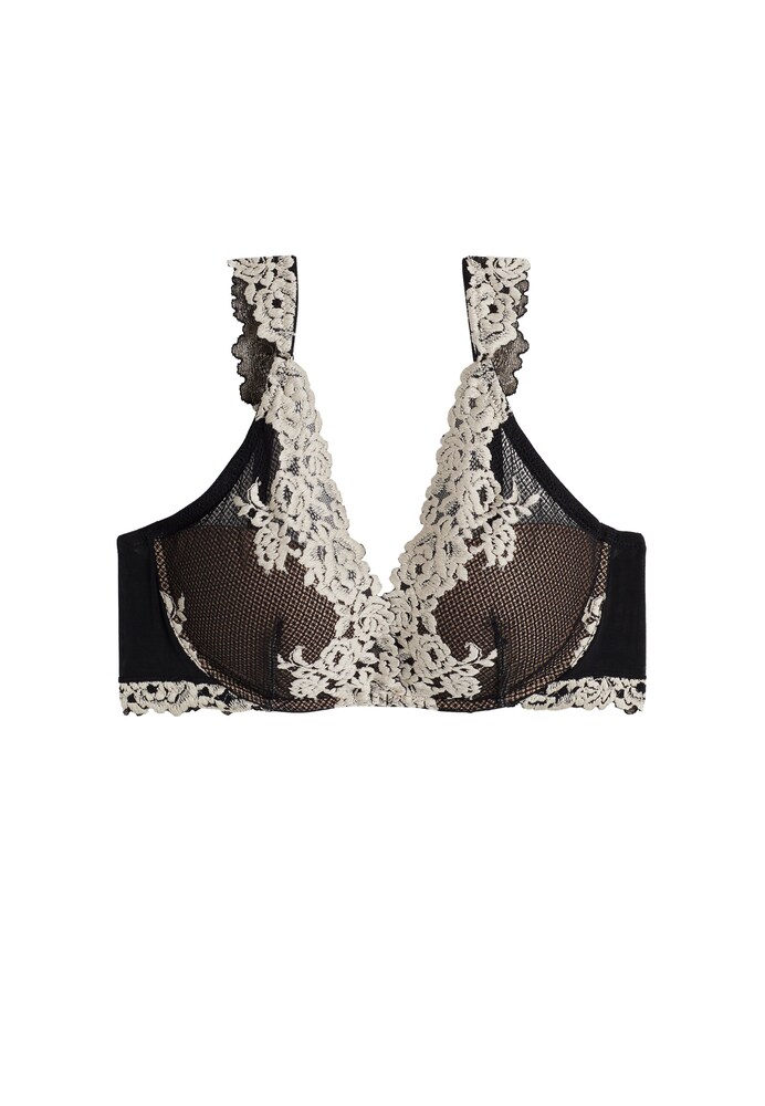 INTIMISSIMI BH 'Pretty Flowers' Damen Größe 70 schwarz / wollweiß