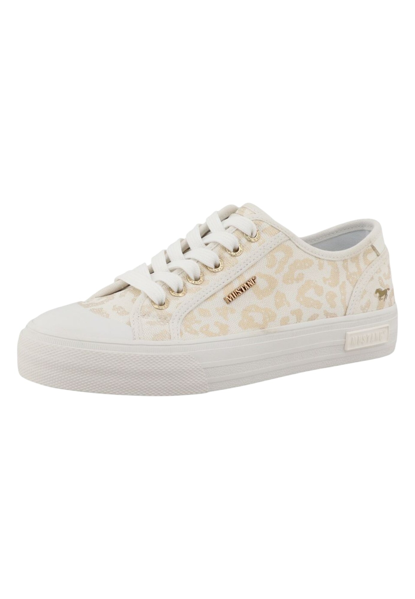 MUSTANG Sneaker low  nisipiu / alb