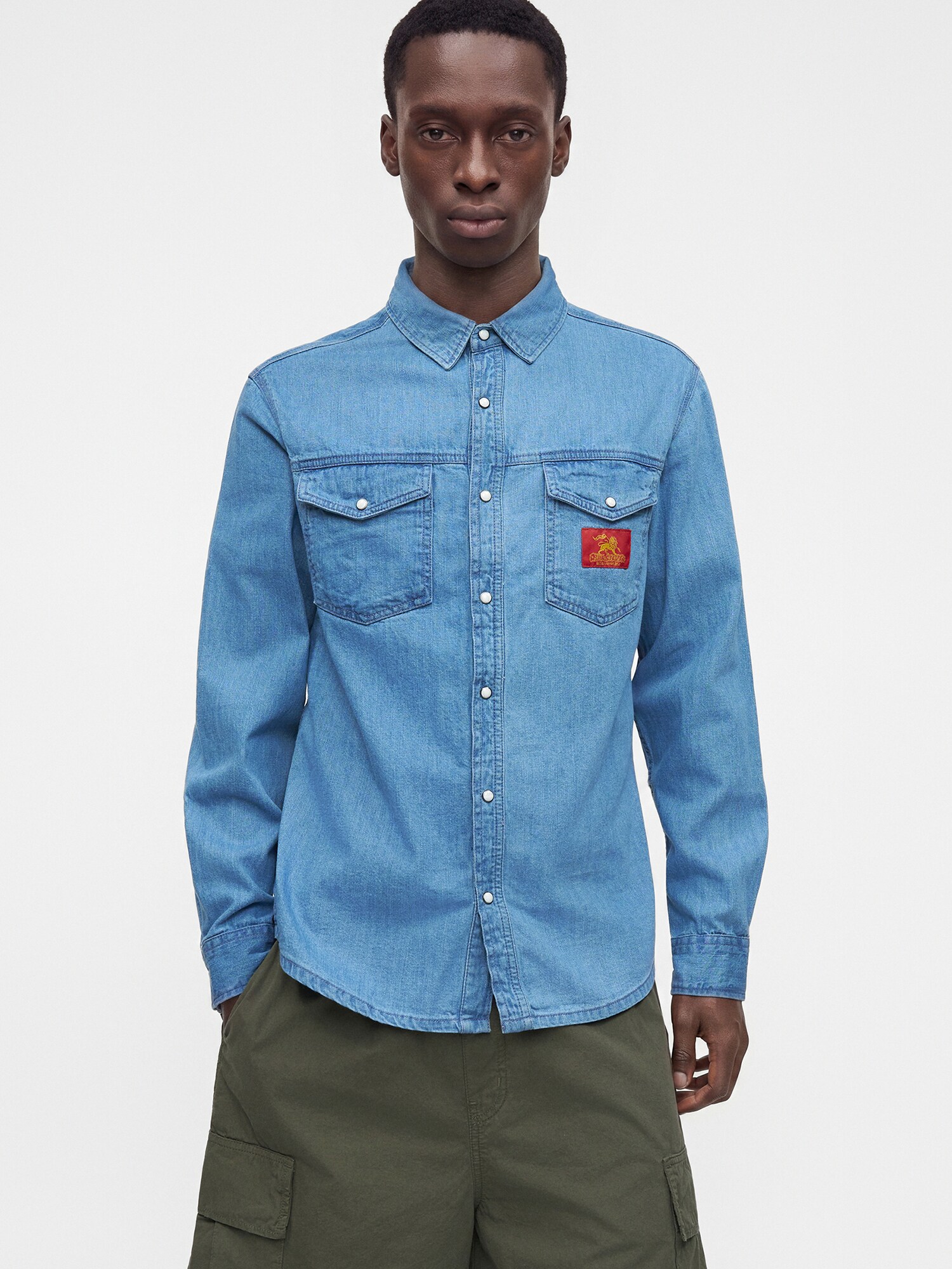 QUIKSILVER Camisa 'Uprising' azul denim – imagen 2