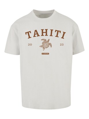 F4NT4STIC Shirt ‘Tahiti’ Grijs / Bordeaux