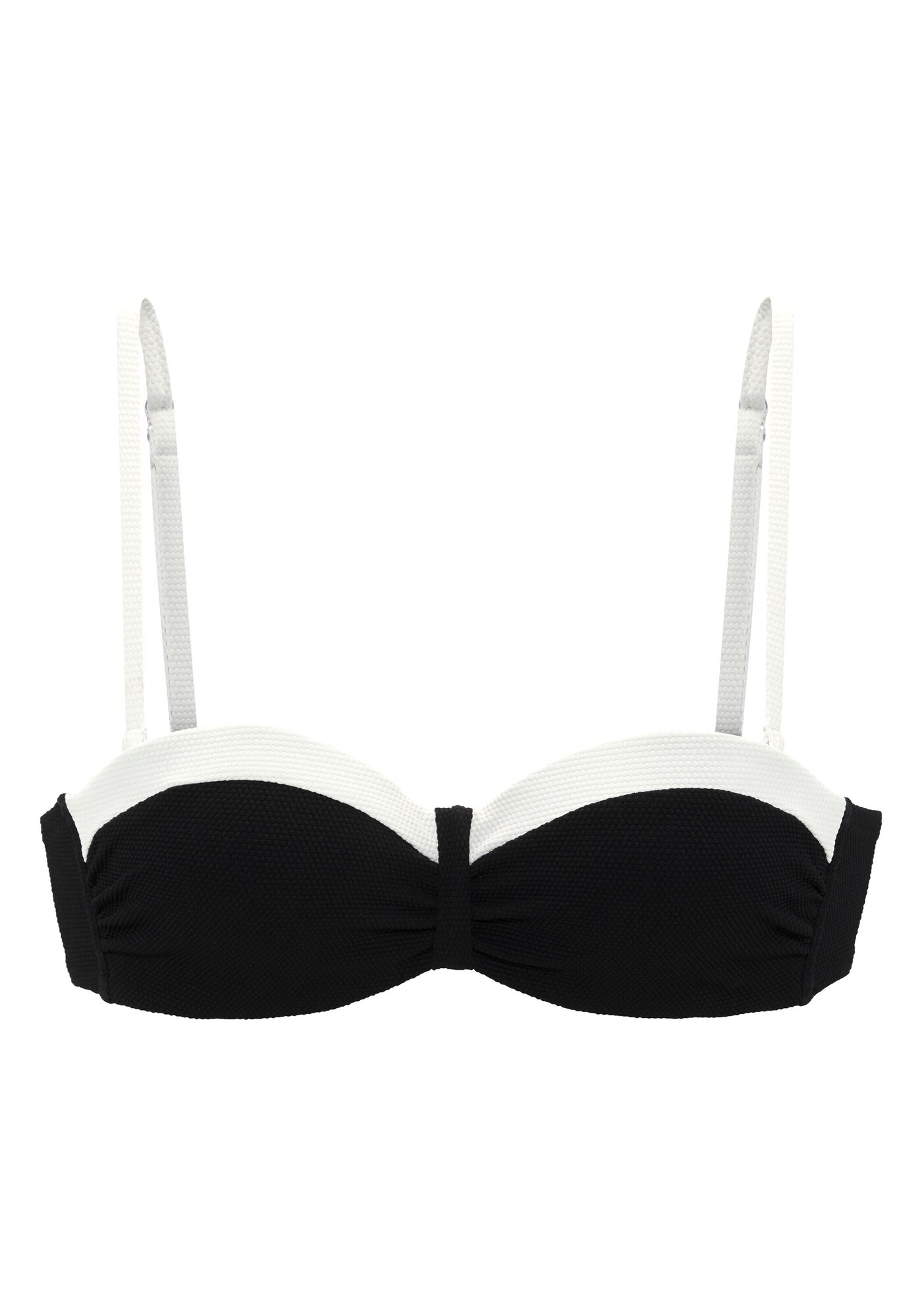 LASCANA Sutien costum de baie  negru / alb