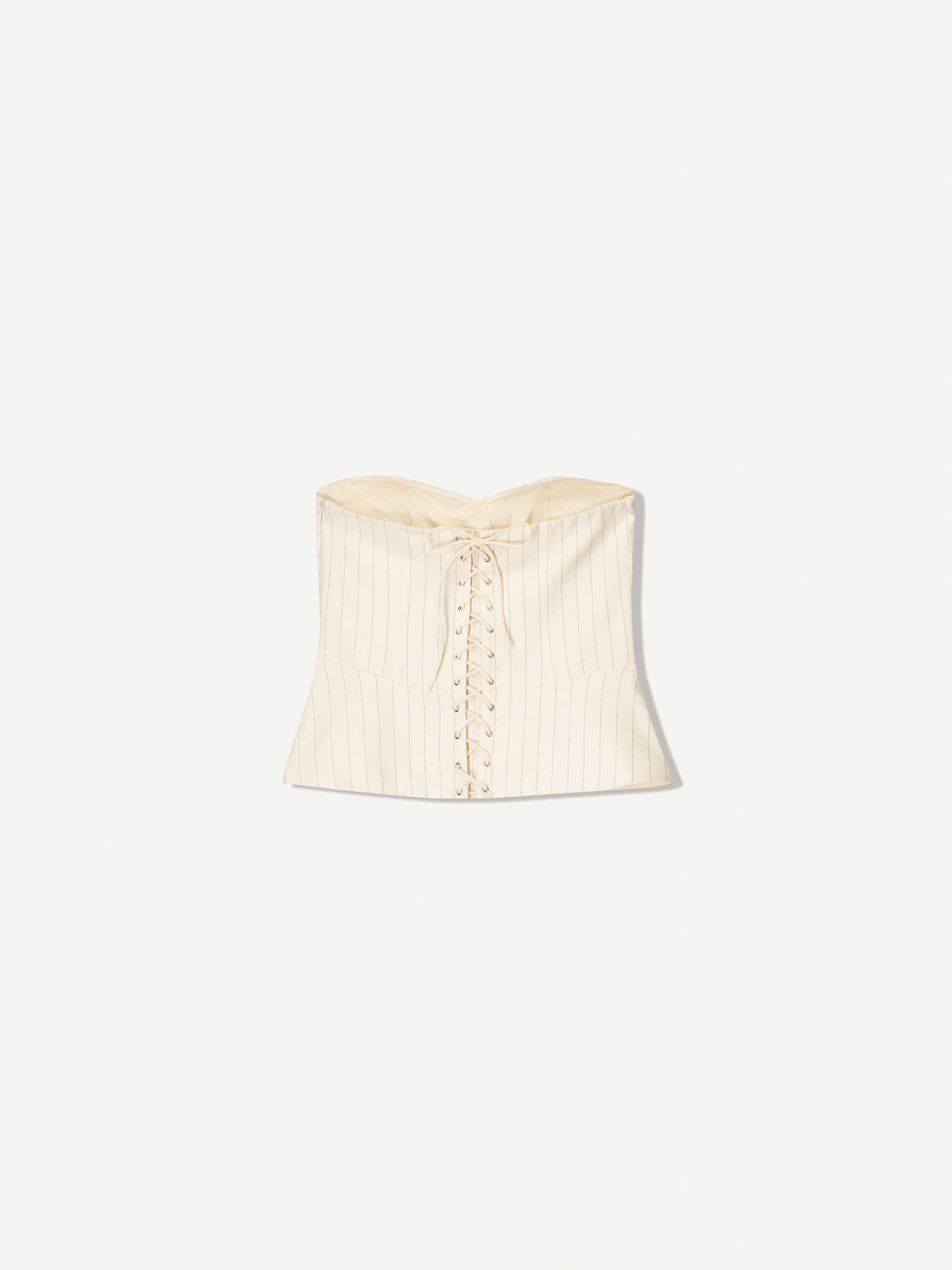 Bershka Top bézs / szürke termék 2. képe