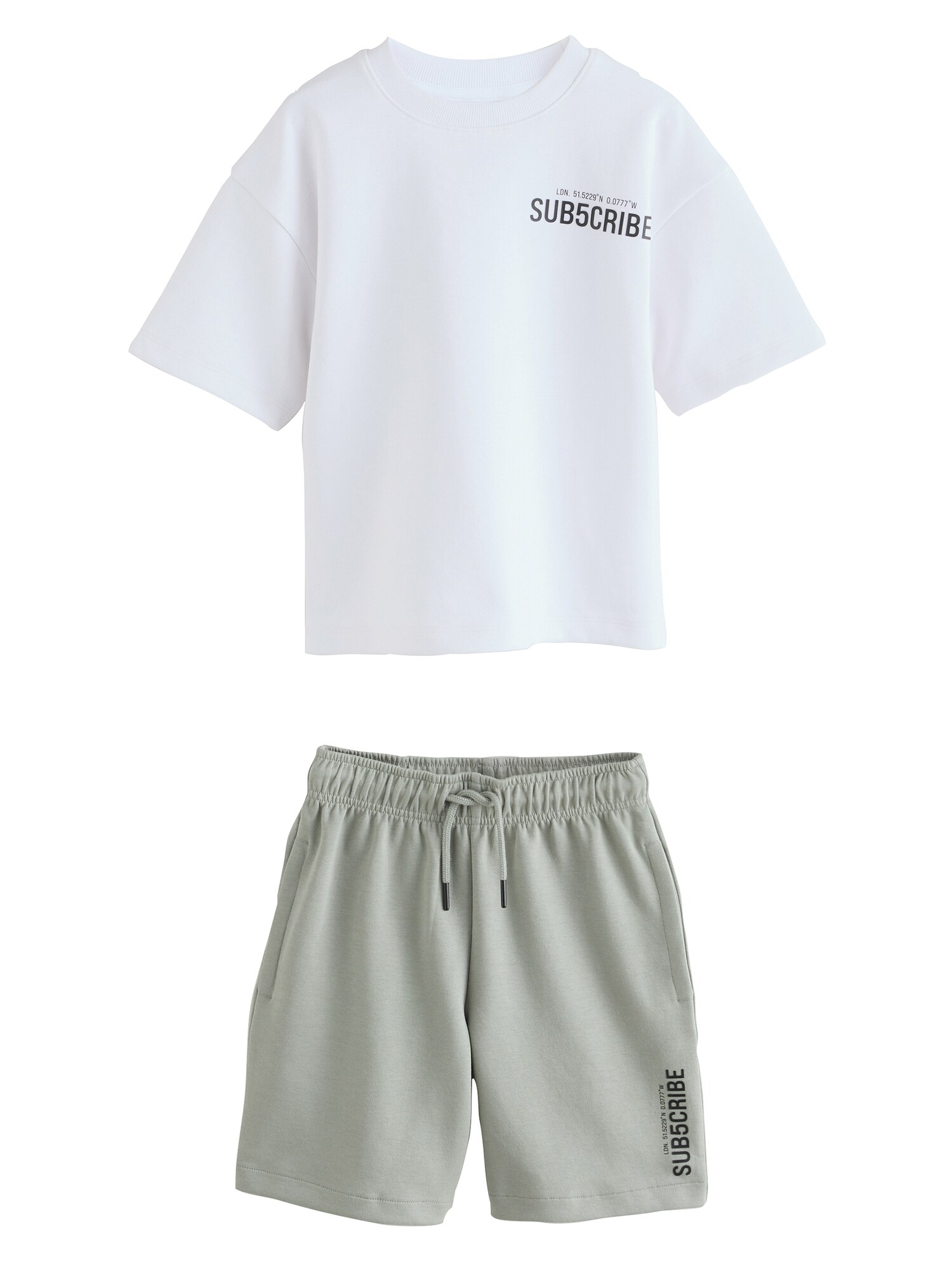 Next Set  verde deschis / negru / alb
