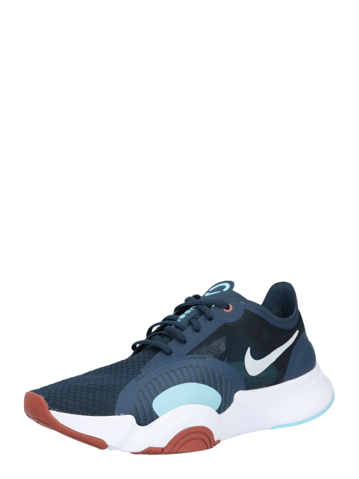 NIKE Sportiniai batai 'SUPERREP GO'  tamsiai mėlyna jūros spalva / melsvai pilka / šviesiai mėlyna / balta