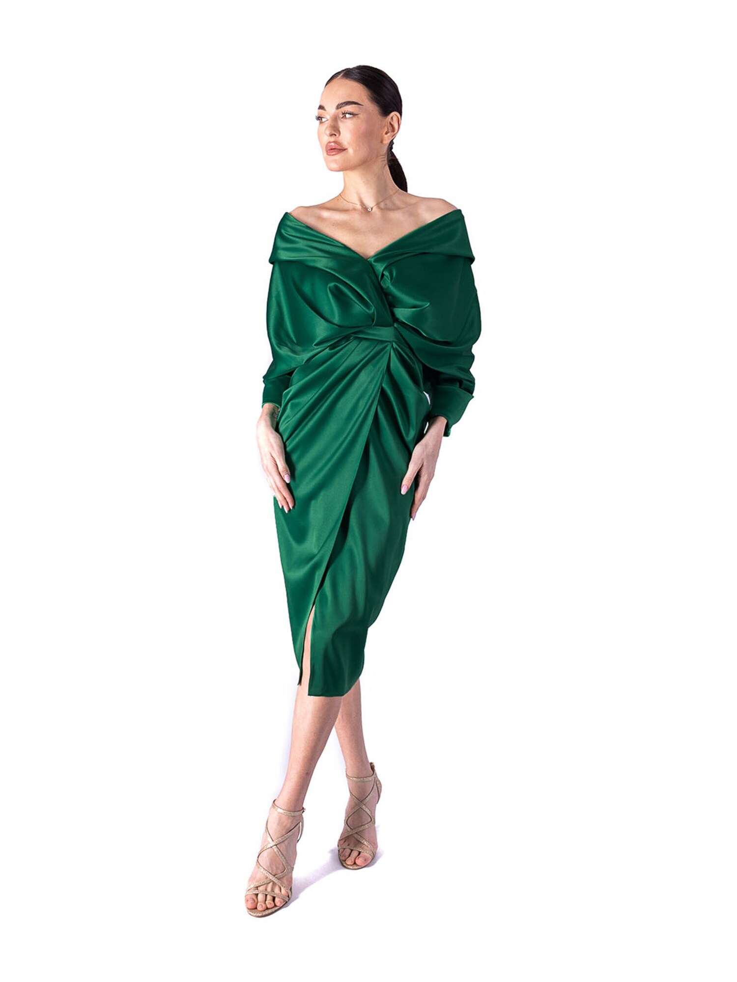 acob a porter Vestido de noche  verde