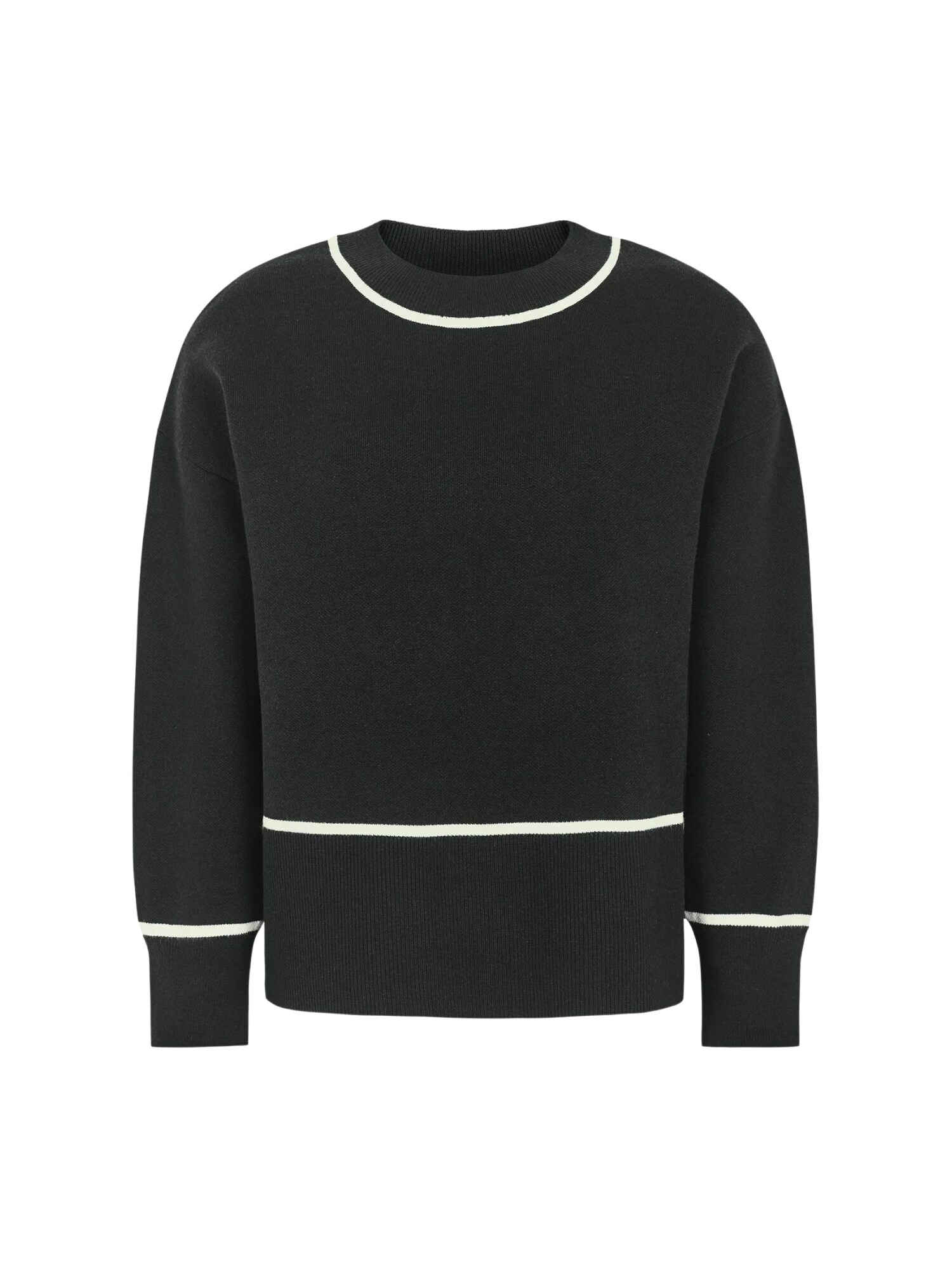 Soft Rebels Pulover 'SRFlora'  negru / alb