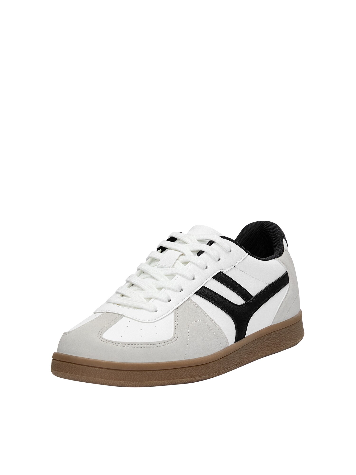 Pull&Bear Sneaker low  verde deschis / negru / alb