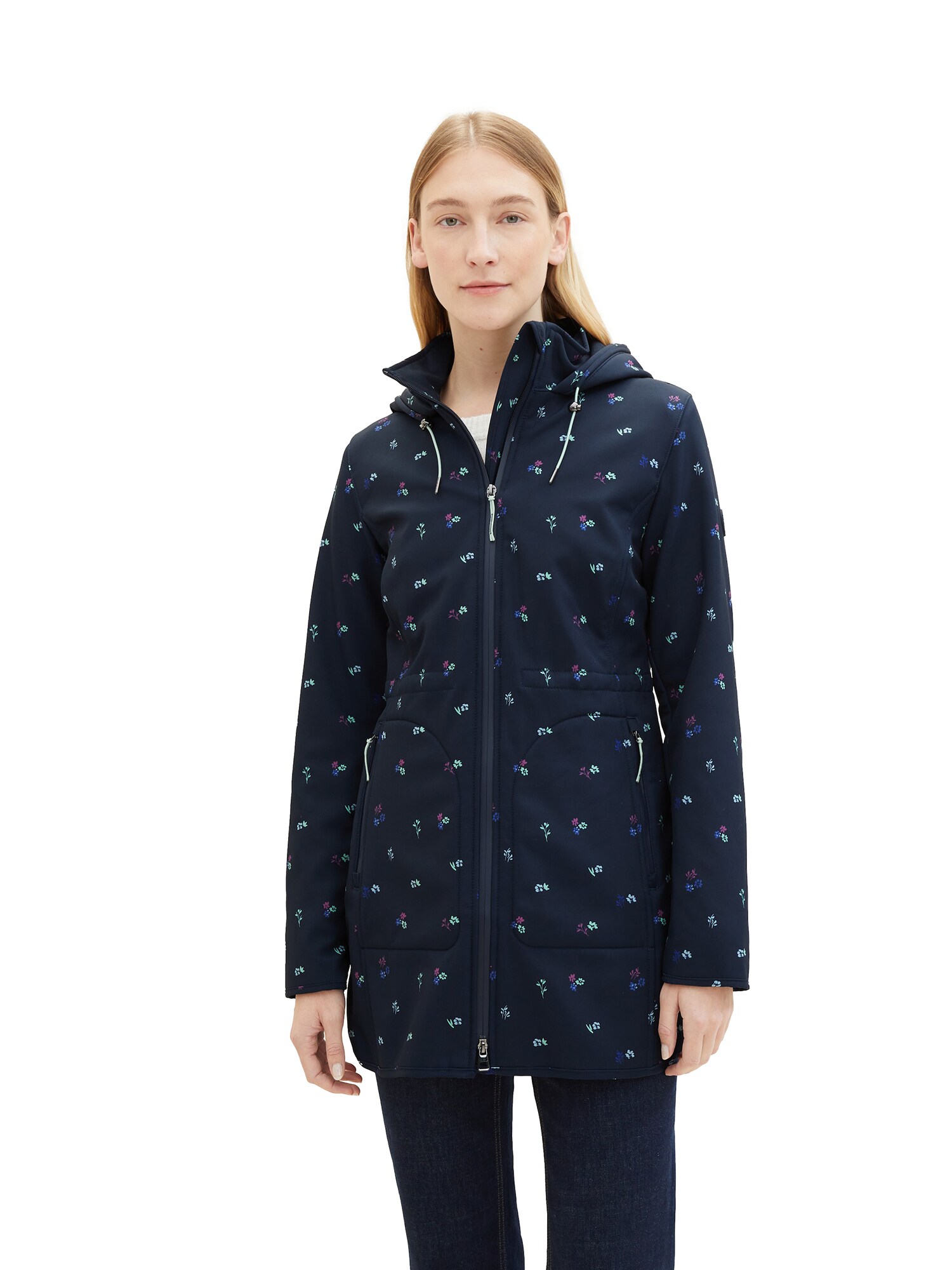 TOM TAILOR Átmeneti parka  tengerészkék / világoskék / menta / lilásvörös termék 2. képe