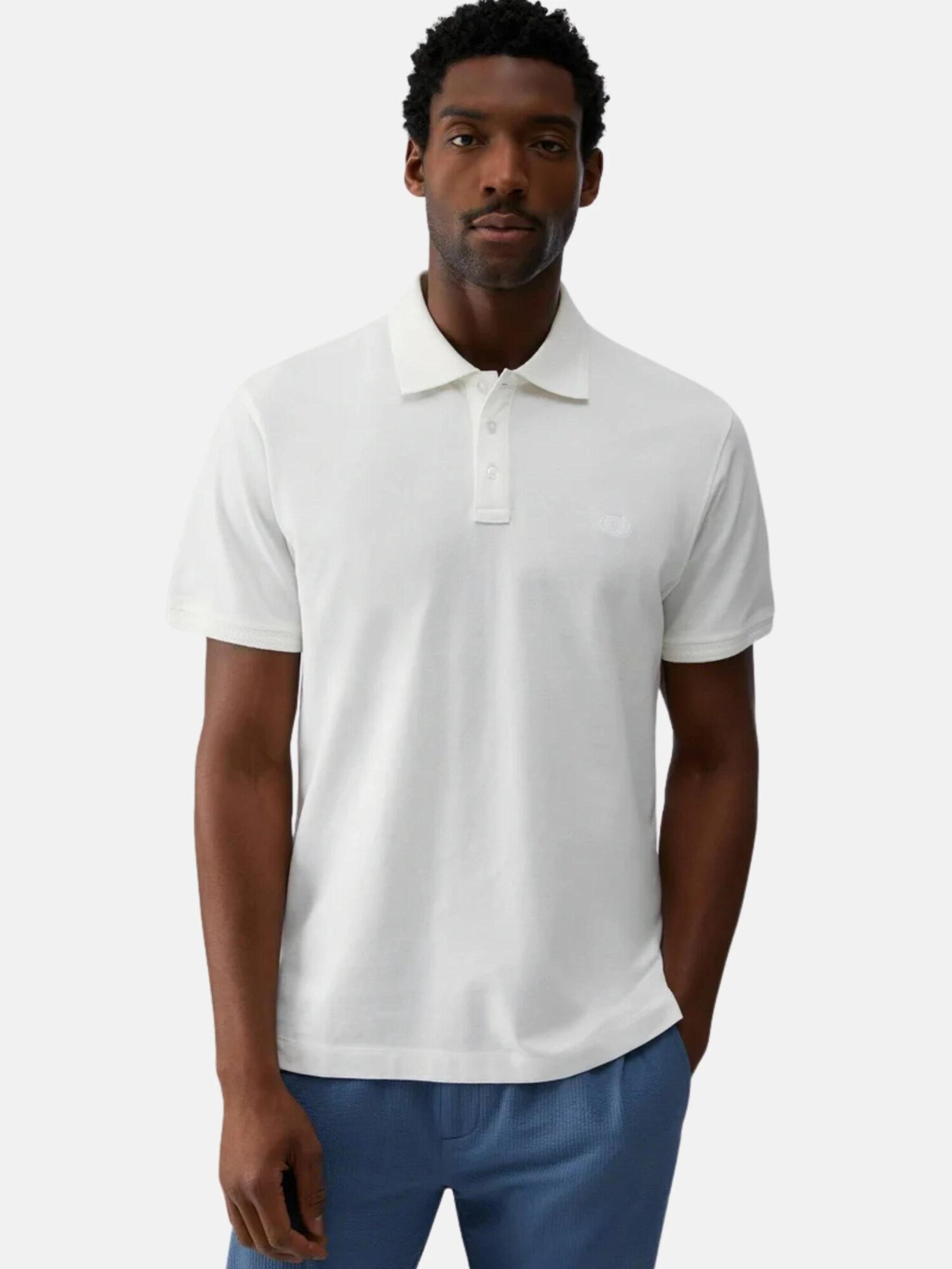 Liu Jo Camiseta 'LIU JO UOMO POLO POLOBORDO POLO' blanco – imagen 3