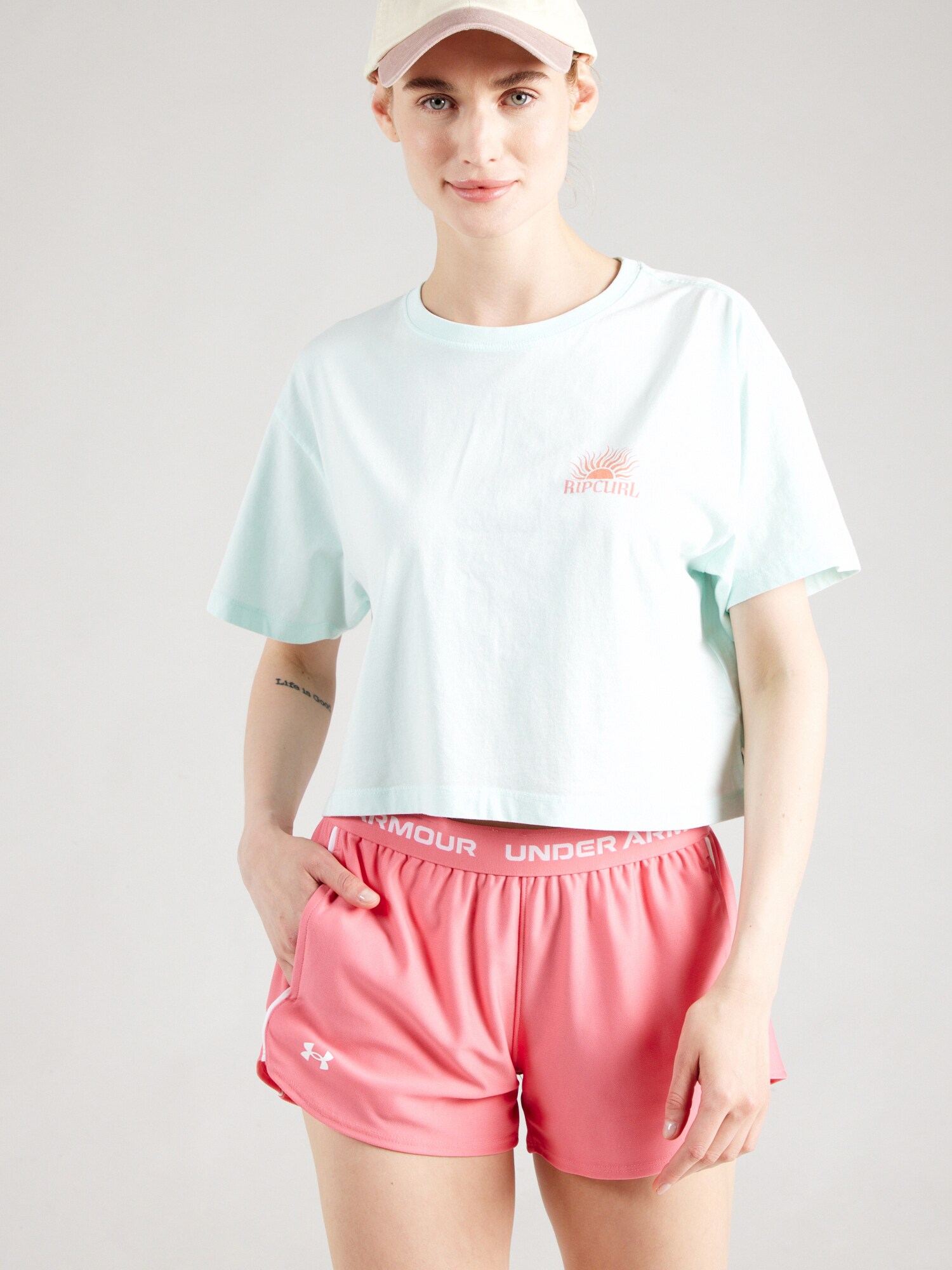 RIP CURL Funkcionális felső 'SUNRISE'  menta / narancs / fáradt rózsaszín termék 2. képe