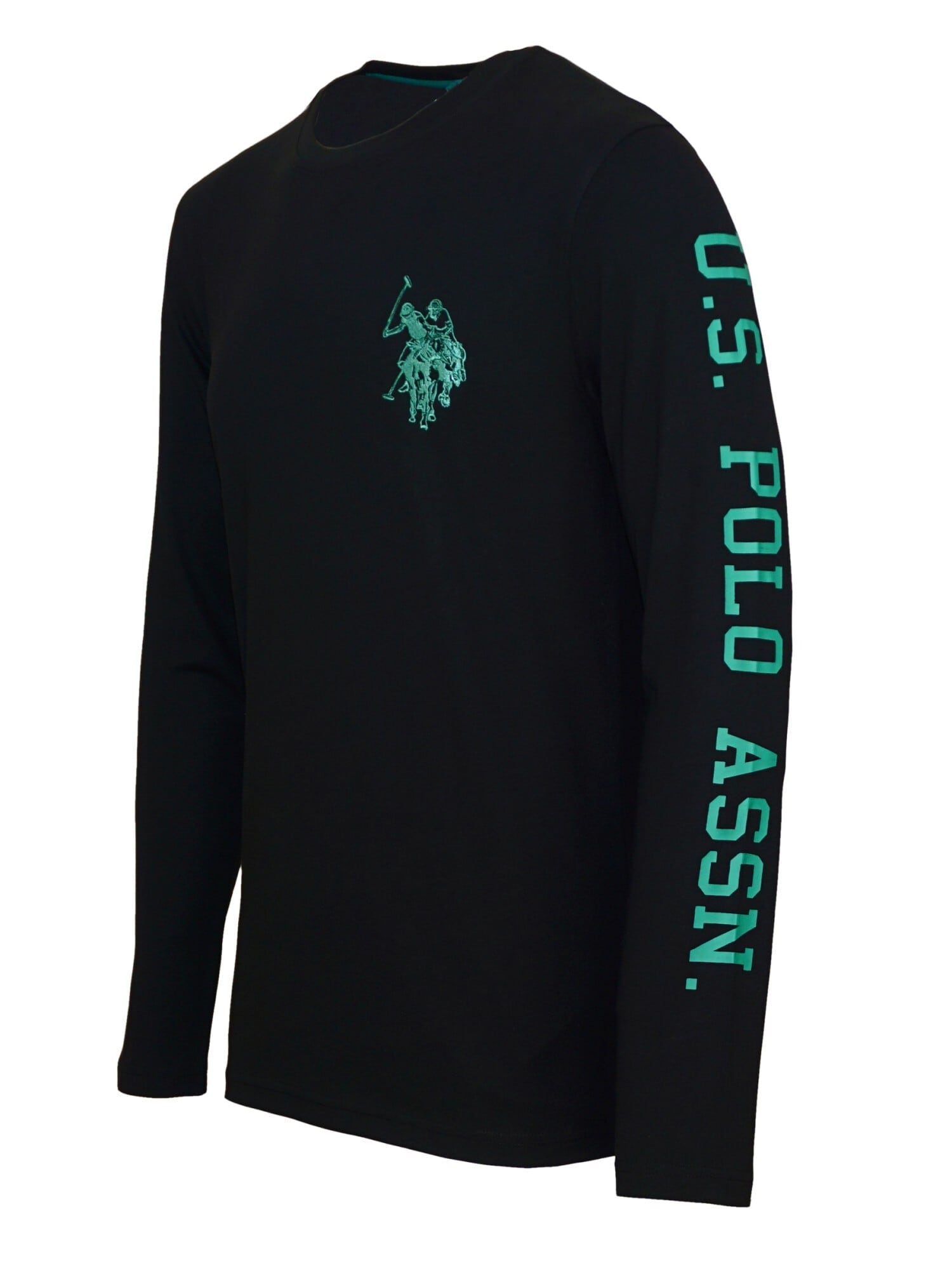 U.S. POLO ASSN. Tričko nefritová / čierna (obrázok 3)