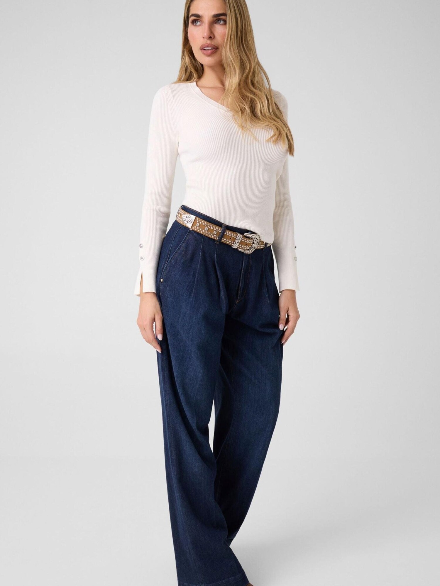 GUESS Jersey 'ELLIE'  blanco – imagen 6