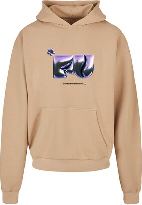 MT Upscale Sweatshirt ‘FU’ Camel / Lila / Zwart