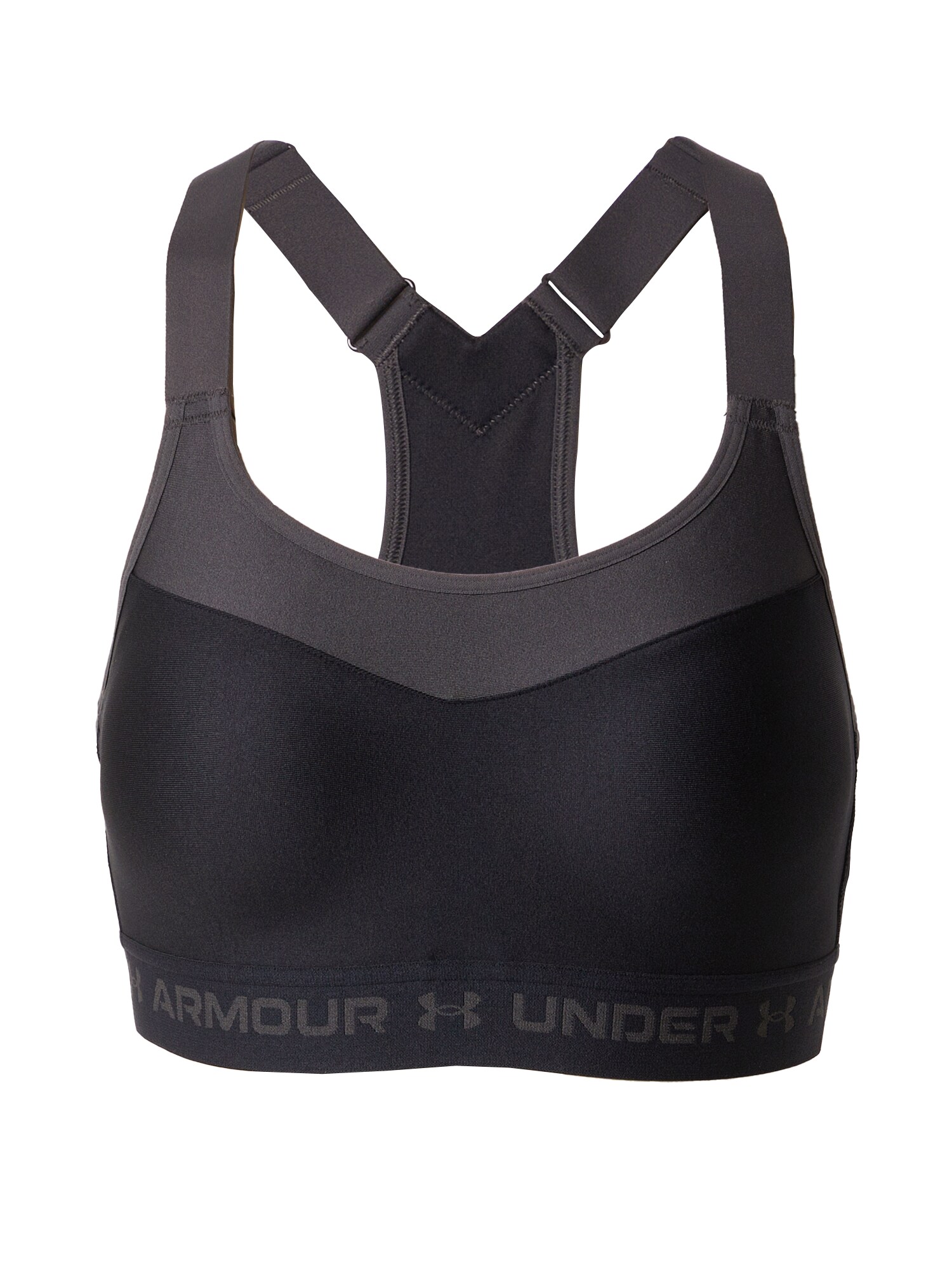 UNDER ARMOUR Sutien sport  gri / negru