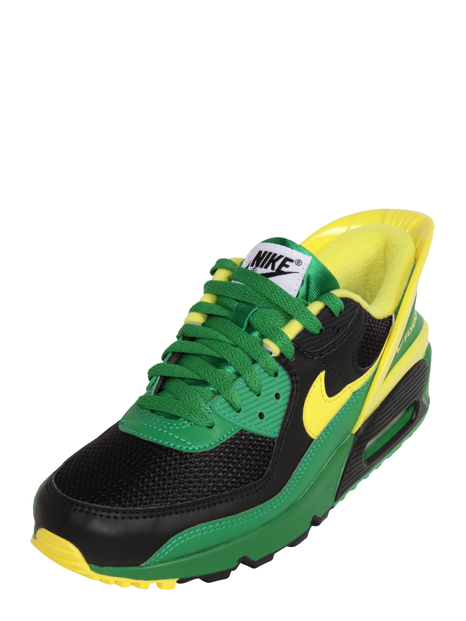 Nike Sportswear Sportbačiai be auliuko 'Air Max 90'  juoda / geltona / šviesiai žalia