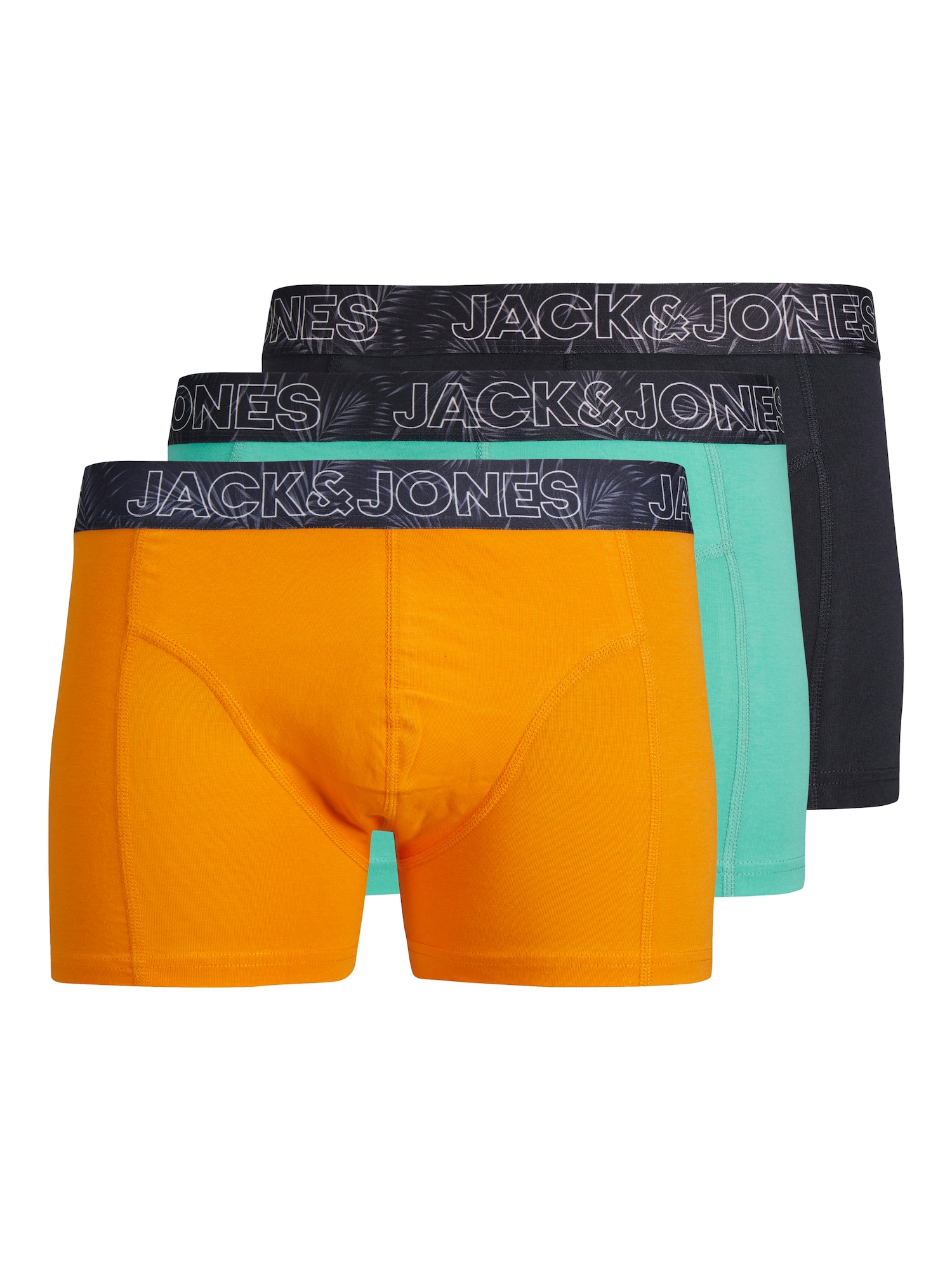 JACK & JONES Boxeralsók 'JACPETE'  vízszín / narancs / fekete akciós termékkép 1